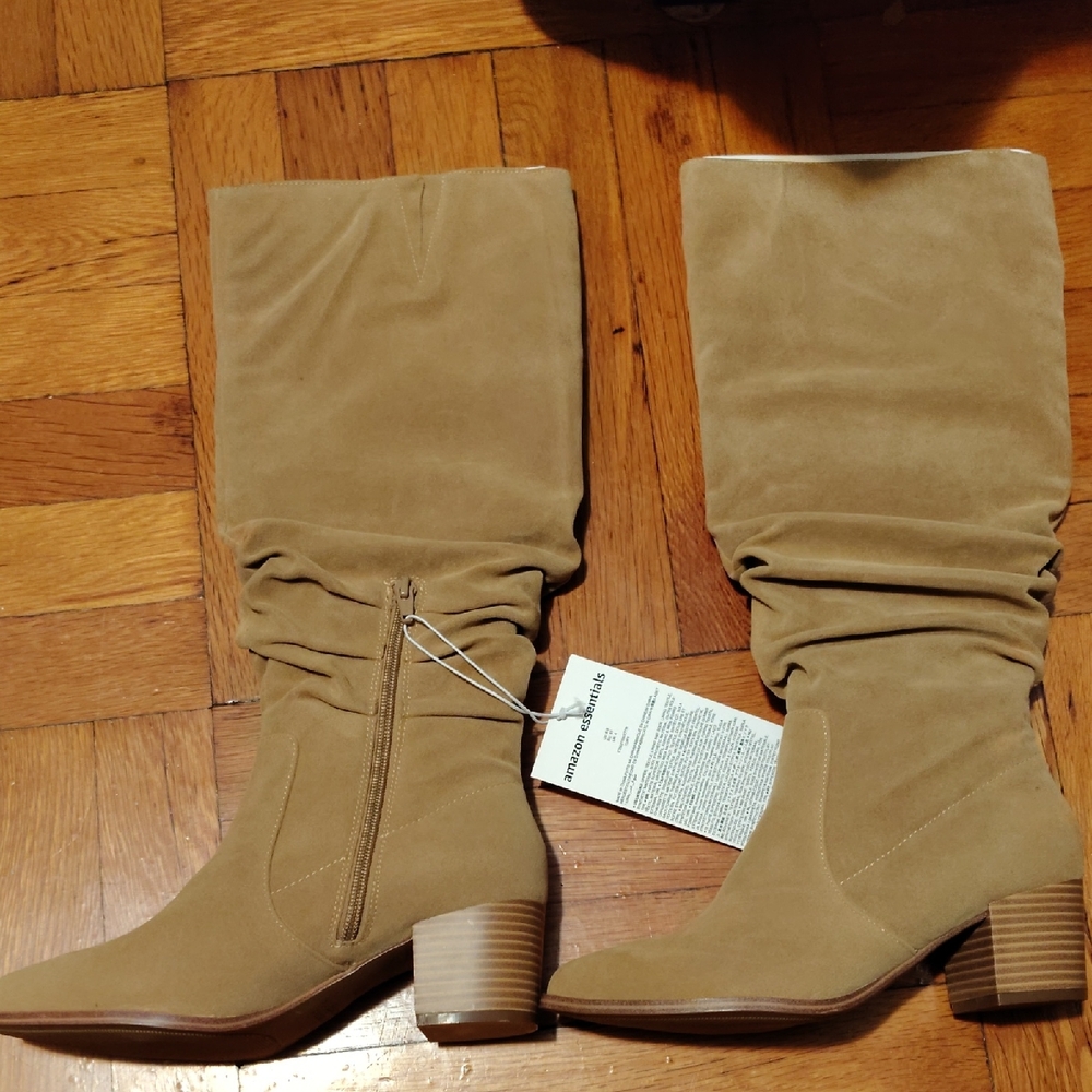 Amazon Essentials Tan Heeled Boots